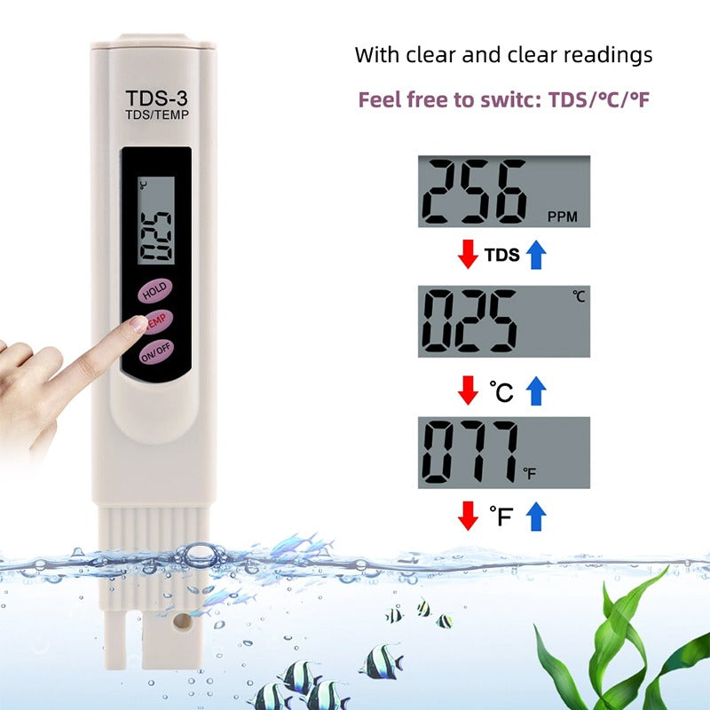 Portable Pen Digital TDS 3  Meter Filter Measuring Water High Quality Purity Tester