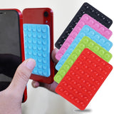 1 Pc Mobile Phone Silicone Suction Cup Square Mobile Phone Single-Sided Case Anti-Slip Holder Mount Suction (random color)