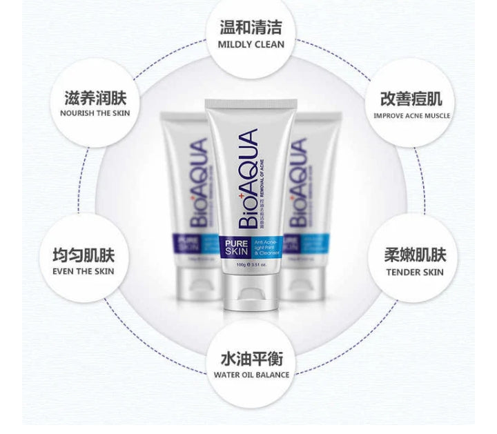 BIOAQUA Anti Acne Cleanser For Removal Of Acne - 100ml