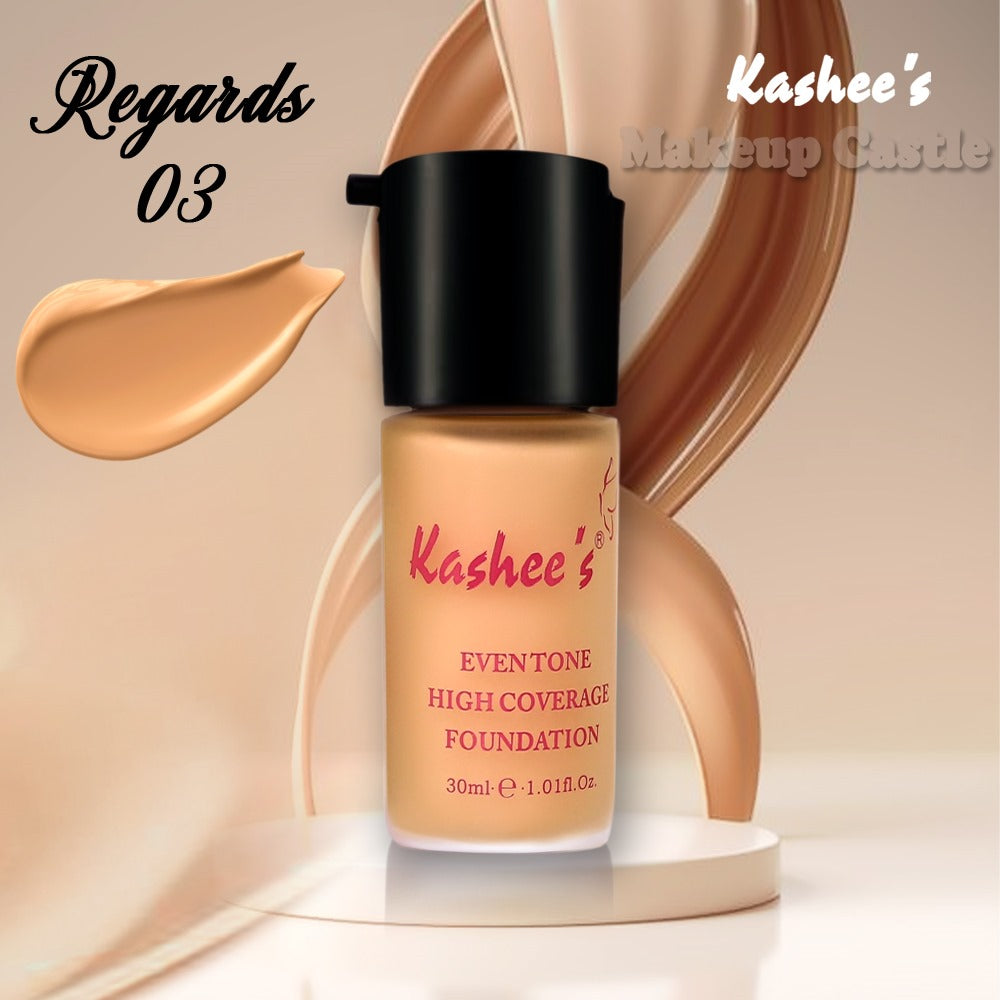 Kashees Foundation Liquid Foundation Eventone High Coverage - 01