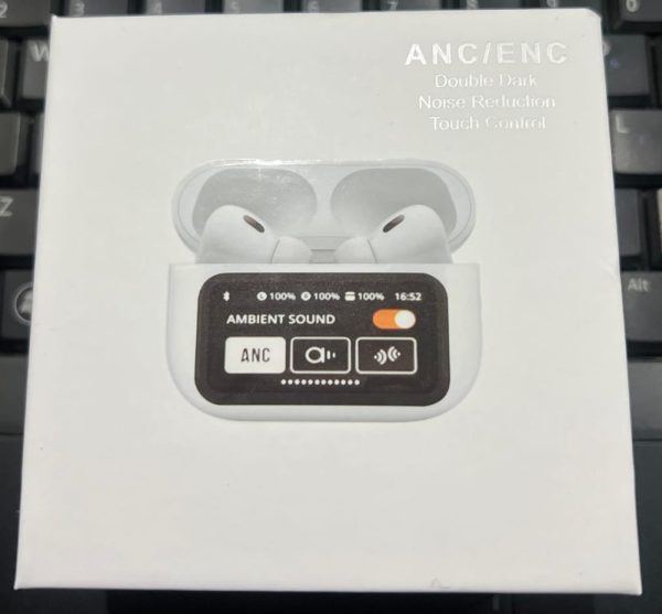 Air A9 Pro Digital Display Case Airpods  / ANC/ENC Touch Screen Wireless Earbuds
