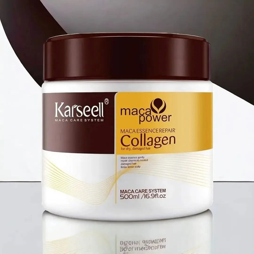 Sealed Packed Karseell Hair Mask Collagen Treatment Cream – Argan Oil &amp; Maca Essence, 16.9 OZ 500ml