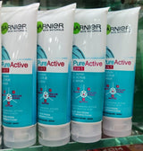 3 in 1 Garnier Skin Natural Pure Active Wash + Scrub + Mask