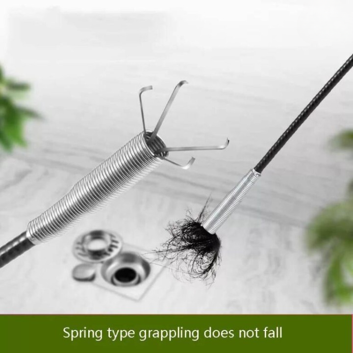 Stainless Steel Sink Wire | Drain Cleaner Wire Spring Sink Cleaning Stick