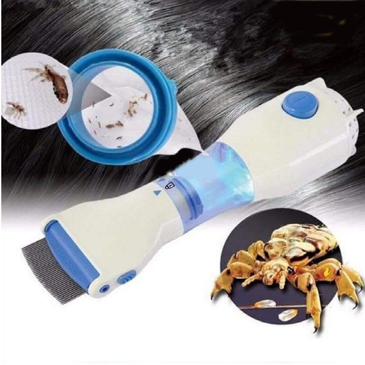 Electric Anti Lice V Comb Machine Smart, Compact and Sleek Design  (with box)