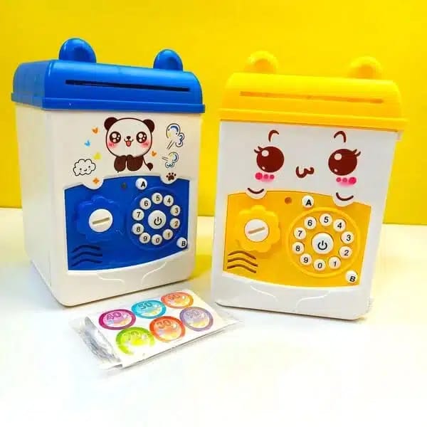 Musical Cartoon Money Safe Bank for Kids – Fun, Secure &amp; Interactive Savings Vault!