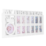 Newborn Baby Photo Frame Baby Pictures Plastic Frame For 12 months Monthly Milestone Photo Frame My First Year Picture Frame for Baby Newborn