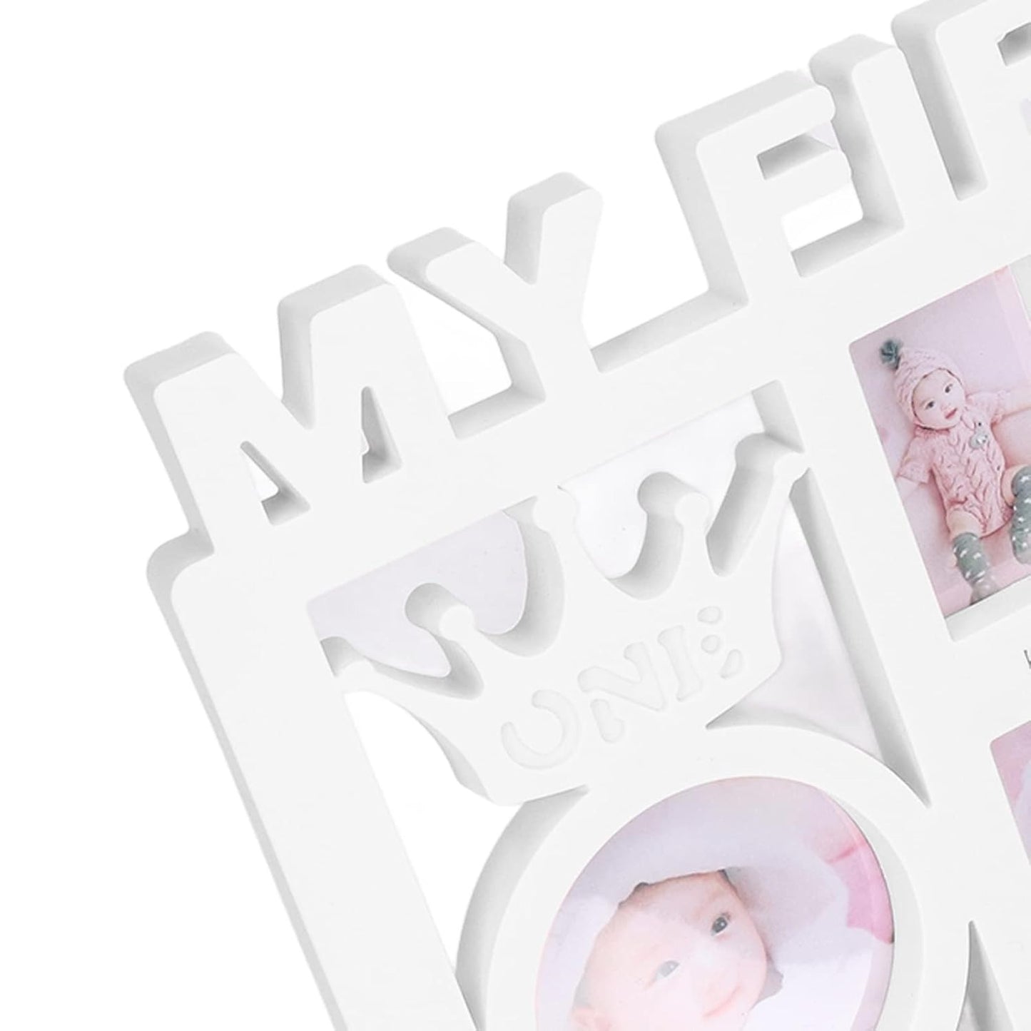 Newborn Baby Photo Frame Baby Pictures Plastic Frame For 12 months Monthly Milestone Photo Frame My First Year Picture Frame for Baby Newborn