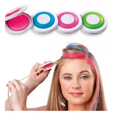 Pack Of 4 Temporary Hair Chalks  4 Colors Hair Dye Powder Temporary Hair Styling Chalk Salon  Hair Dye Powder Cake Washable