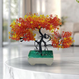 Orange Artificial Bonsai Tree ( 1 Piece )–    Bonsai Tree Room Decor for Home, Office &amp; Bedroom | Best Artificial Pot