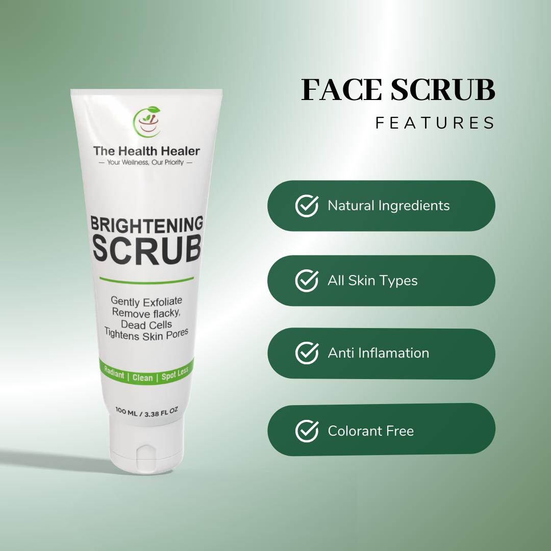 Pack of 2 Brightening Facewash &amp; Scrub Deal Moisturizes Your Skin, Anti-Aging