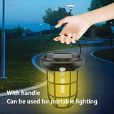 Solar Wall Lights Outdoor,Solar Camping Lights with 3 Lighting Modes &amp; Motion Sensor, Waterproof LED Solar Camping Lantern Lamp