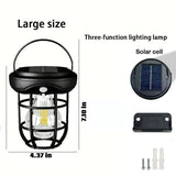 Solar Wall Lights Outdoor,Solar Camping Lights with 3 Lighting Modes &amp; Motion Sensor, Waterproof LED Solar Camping Lantern Lamp