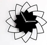 3D WOODEN FLORAL WALL CLOCK Modern Home Decorations for Living Room,Bedroom