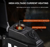 COB Led Flahlight With Lighters Dual Arc Pulse Flameless Lighter Type C Rechargeable Lighter Work Light Mini Light Men's Gift
