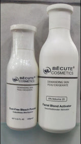Becute skin polish set - Becute Bleach Powder &amp; Facial Blonde Activator