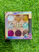 Glitter Butter Sparkle Eyeshadow Palette 9 in 1 Kit for Eye Makeup Shimmer Highlighter Metallic Eye Shadow, Rainbow Eyeshadow Pallets
