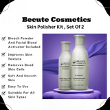 Becute Skin Polish Set – Bleach Powder &amp; Facial Blonde Activator for Radiant and Even Skin Tone