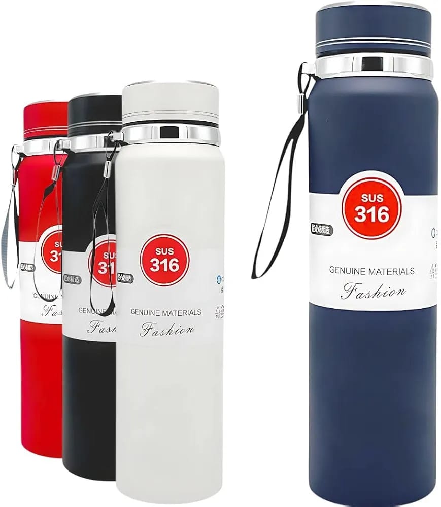 Vacuum Flask Thermos Bottle Stainless Steel Double Wall Tumbler Sports Coffee Mug  Leakproof Insulated Drinkware 800ml (Random Color)