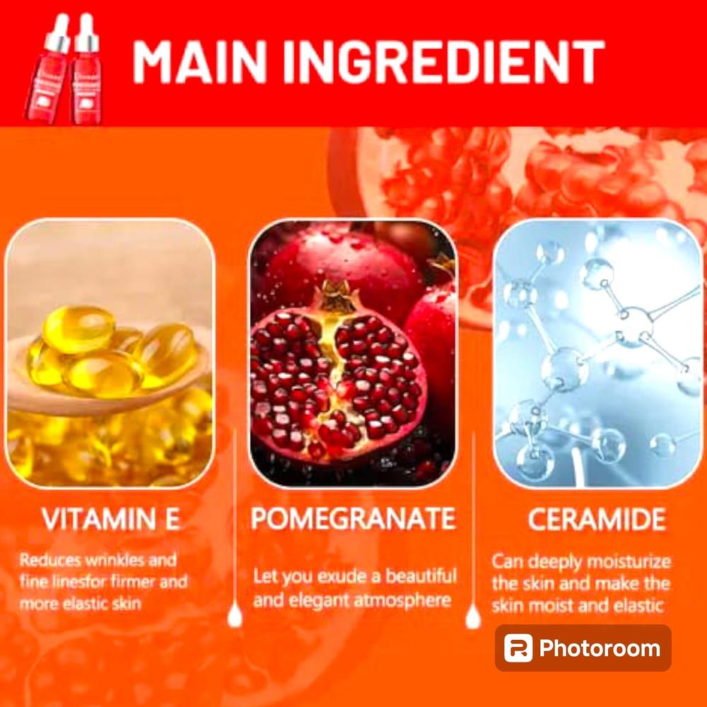 Disaar Pomegranate Vitamin E Facial Serum Boost Your Skin's Radiance 30Ml | Anti-Aging Face Serum
