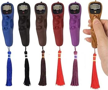 Finger Counter-Islamic Tasbih Bead Digital Finger Rotating Prayer Beads with Digital Counter Counter for Prayer Islamic Tasbih Muslim (Random Color)