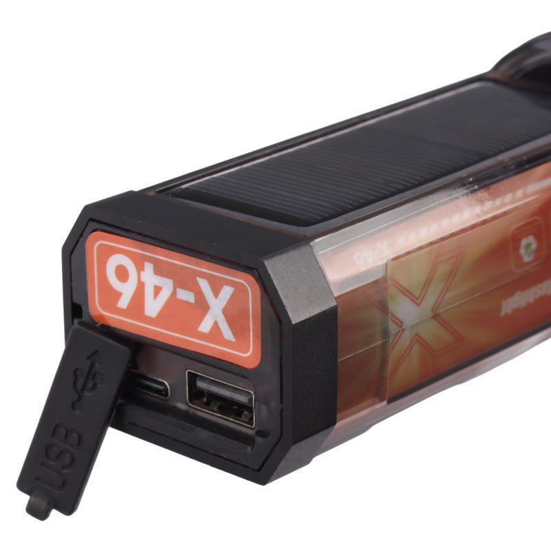X-46 Multifunctional Flashlight – Telescopic Zoom, Type-C Charging, Power Bank &amp; Multiple Light Modes