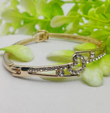 Imported Adjustable Heart-Link Crystal Bracelet – Elegant Sparkle Redefined | Best Quality Artificial Bracelet For Girls &amp; Women | Bracelet For Every Occasion | Elegant Design