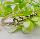 Adjustable Crystal Leaf Bracelet - Imported Golden Bracelets -| Best Quality Artificial Bracelet For Girls &amp; Women | Bracelet For Every Occasion | Elegant Design