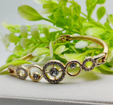 Radiant Adjustable Circle Crystal Bracelet - Imported Elegance | Best Quality Artificial Bracelet For Girls &amp; Women | for Every Occasion