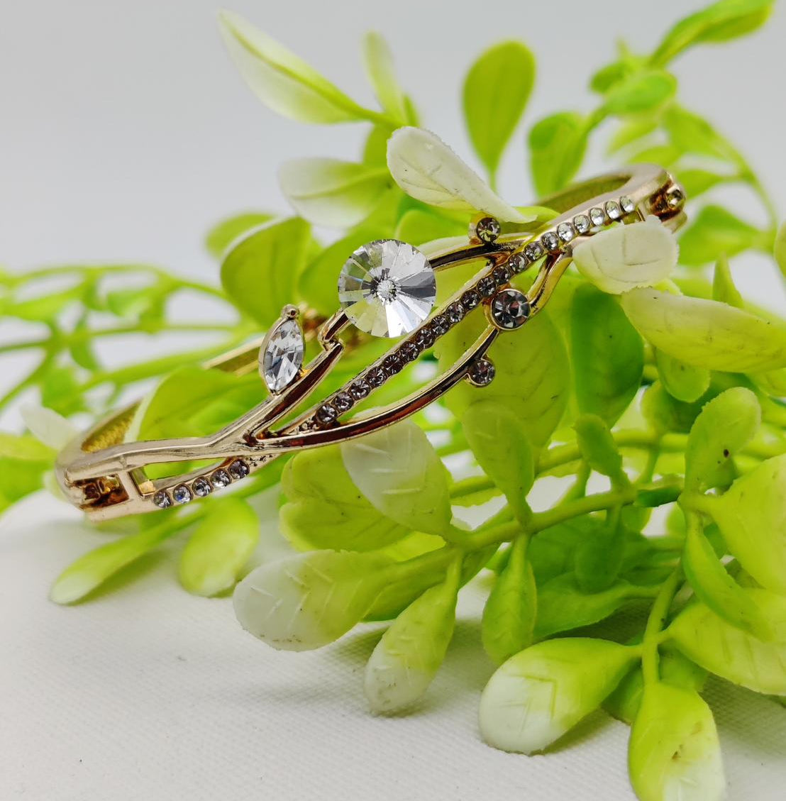 Elegant Adjustable Imported Crystal Vine Bracelet – A Dazzling Masterpiece | Best Quality Artificial Bracelet For Girls &amp; Women | Imported Glamour for Every Occasion