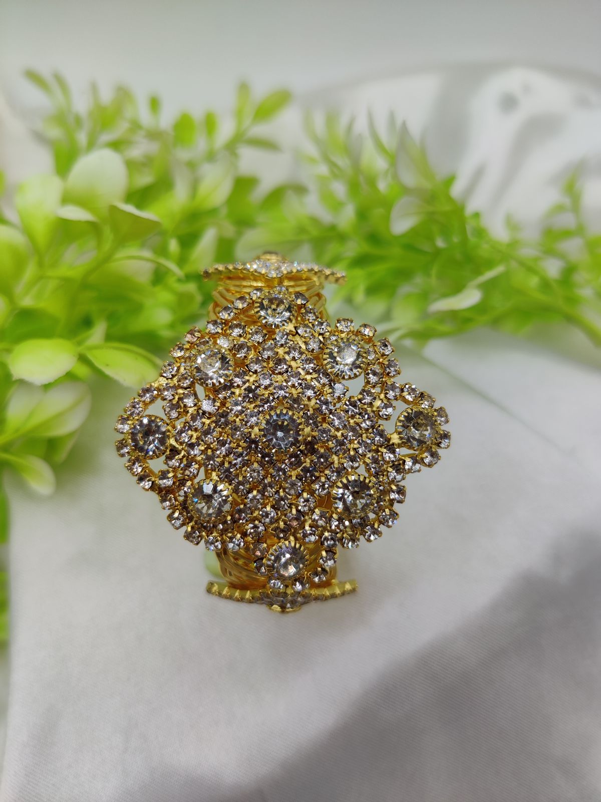 Imported Elegant Crystal Studded Bracelet | Regal Crystal Bracelet | Adjustable Bracelet – Best Quality Artificial Bracelet For Girls &amp; Women - Random Color