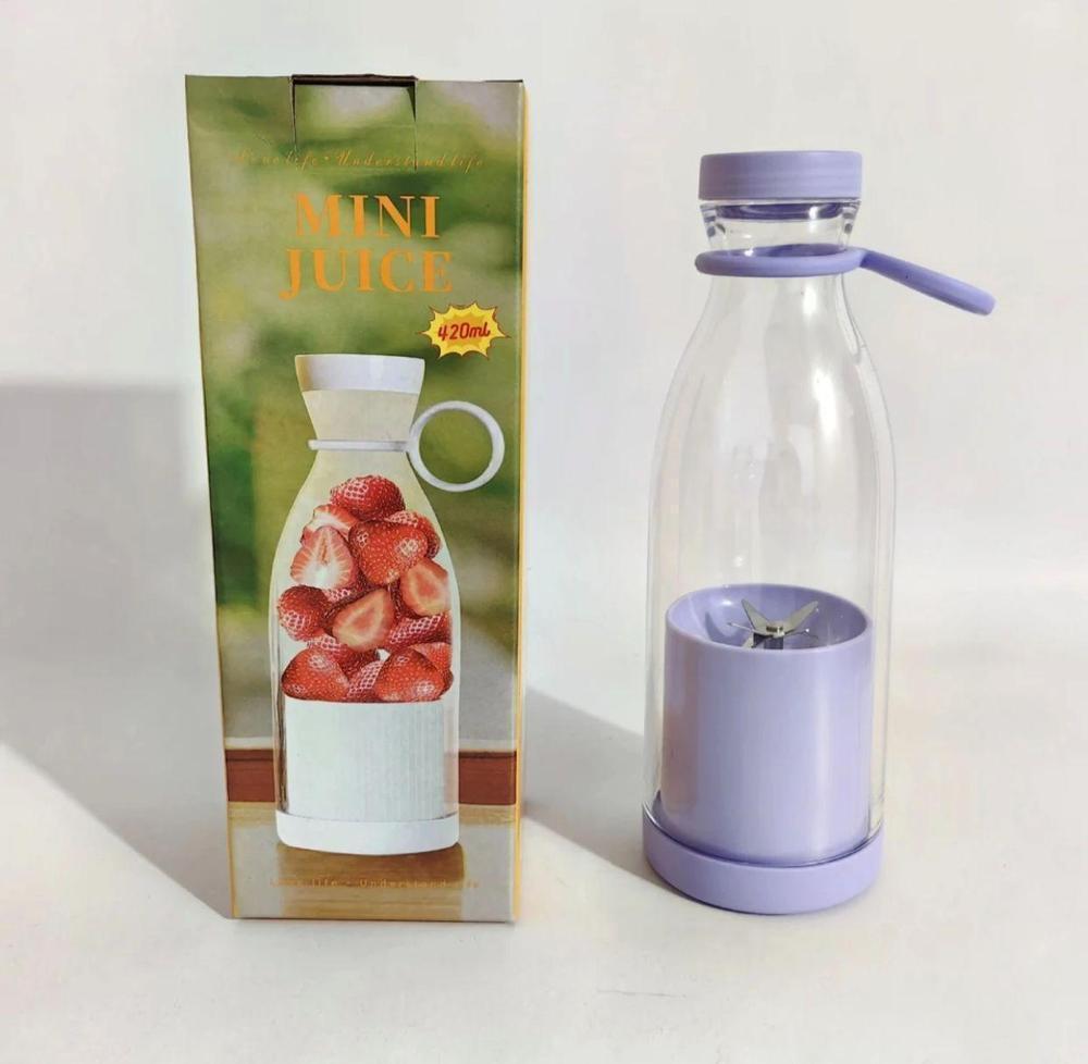 Mini Portable Blender Electric Fruit Juicer Mixers 380 Ml (random color)