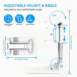 Foldable &amp; Adjustable Mobile Phone and Tablet Stand | Flexible Desktop Mount &amp; Lazy Bracket Support for All Devices (Random Color)