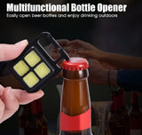 Portable COB High Bright Flashlight Multifunction Keychain Lamp Buit-in 150mAh Lithium Battery Waterproof Outdoor Torch Lantern