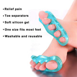Reusable Gel Toe Separators &amp; Straighteners for Hammer &amp; Overlapping Toes - Unisex ( Random Color )