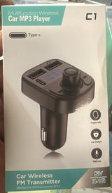 C1 - Car Mp3 Player | Car Wireless FM Transmitter | Car Mp3 Modulator | Car Accessories ( Random Color )