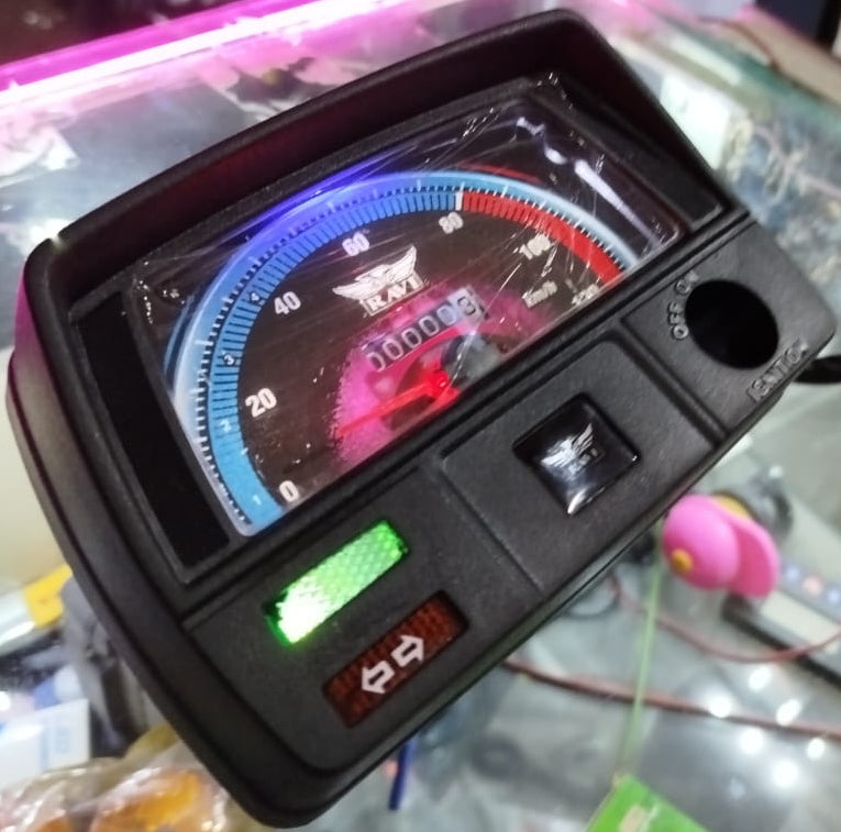 Ravi 70cc Speedometer Speed with LED Lights In Meter | Best Quality Speedometer For 70CC Motorcycle | 70CC Bike Meter