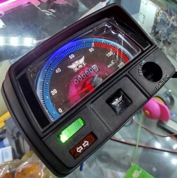 Ravi 70cc Speedometer Speed with LED Lights In Meter | Best Quality Speedometer For 70CC Motorcycle | 70CC Bike Meter