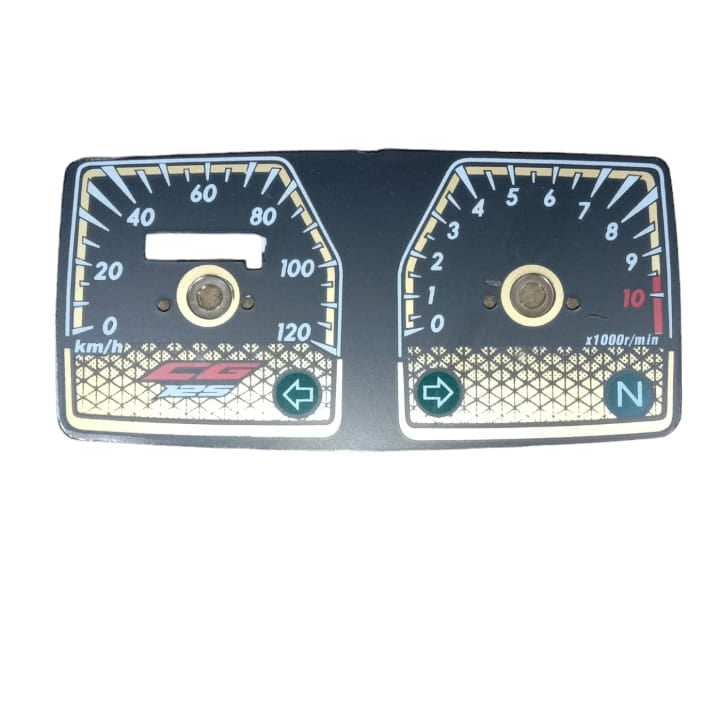 Speedometer Dial Plate For Gold Edition 125cc Motorcycle | Dial Plate for 125cc Bikes
