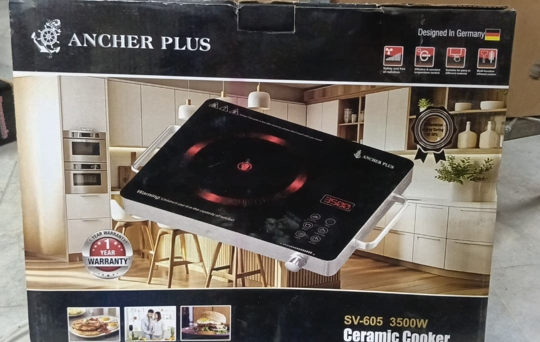 Ancher Plus SV-605 Infrared Cooker &amp; Hot Plate – Multifunction &amp; Digital Display – 3500W | Best Quality Cooker Digital Display ( Random Color )