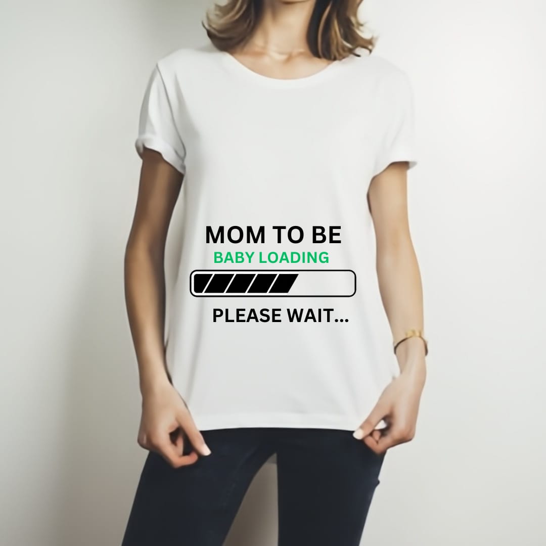 Combo Of Dad to Be &amp; Mom to Be Style White T-Shirt with Cute Design – Best Quality T-Shirts For Girls | T-Shirt For Women - T-Shirt For Men - Small