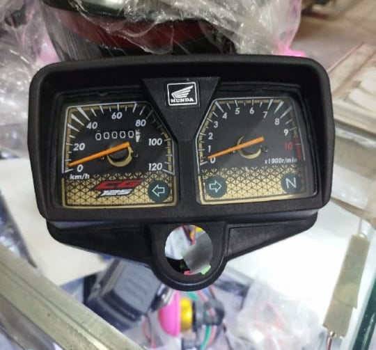 Speedometer for CG 125 Motorcycle | Honda 125cc Bikes With Meter Colour Lights (Complete meter with Box)