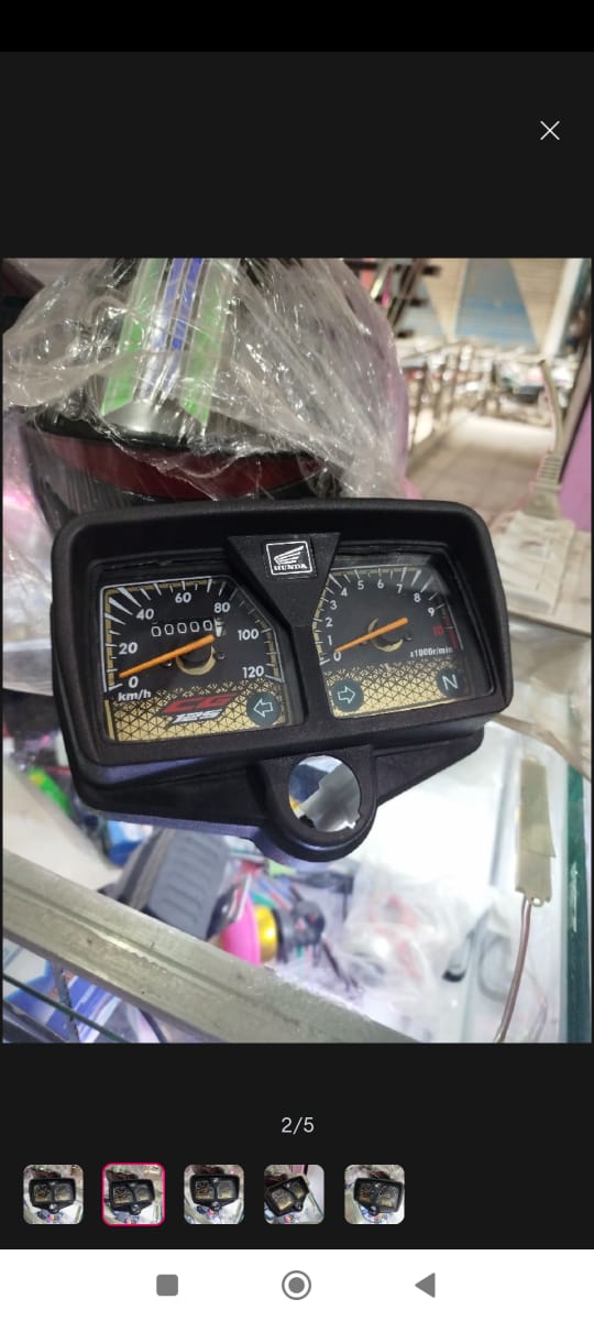 Speedometer for CG 125 Motorcycle | Honda 125cc Bikes With Meter Colour Lights (Complete meter with Box)