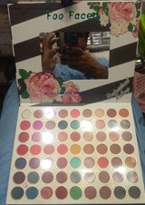Foo Face 63-Color Eyeshadow Palette – Matte, Shimmer &amp; Glitter Shades for All Looks