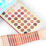 Foo Face 63-Color Eyeshadow Palette – Matte, Shimmer &amp; Glitter Shades for All Looks
