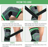 Knee Support Band for Pressure Weaving with 3D Weave Protection Against Injury Pressure Adjustable Knee Support for Men and Women