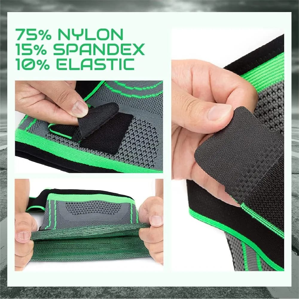 Knee Support Band for Pressure Weaving with 3D Weave Protection Against Injury Pressure Adjustable Knee Support for Men and Women