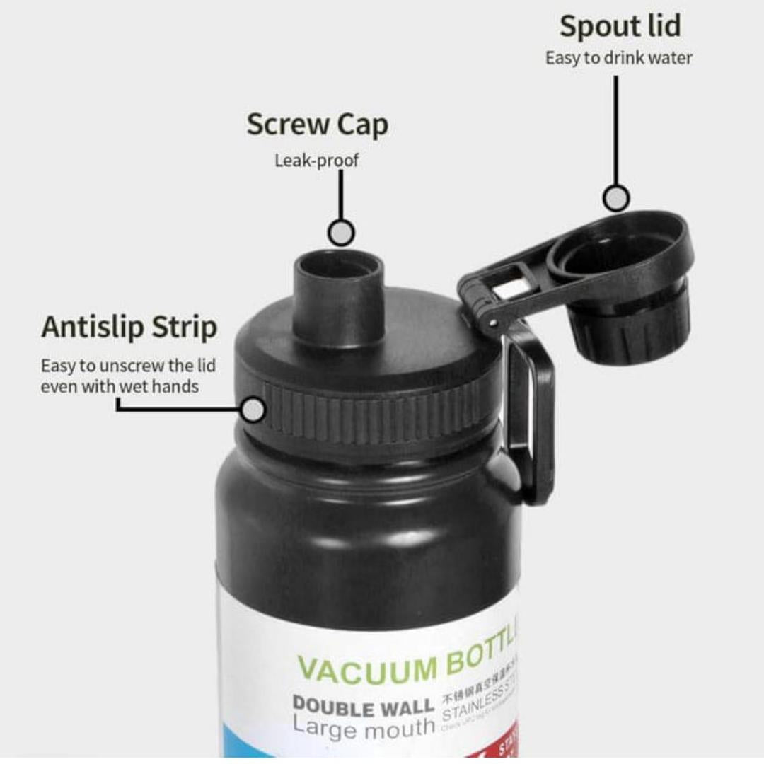 Insulated Vacuum Water Bottle [800ml] | Keeps Drinks Hot or Cold (Random Color)