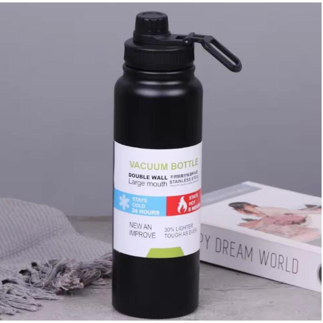 Insulated Vacuum Water Bottle [800ml] | Keeps Drinks Hot or Cold (Random Color)