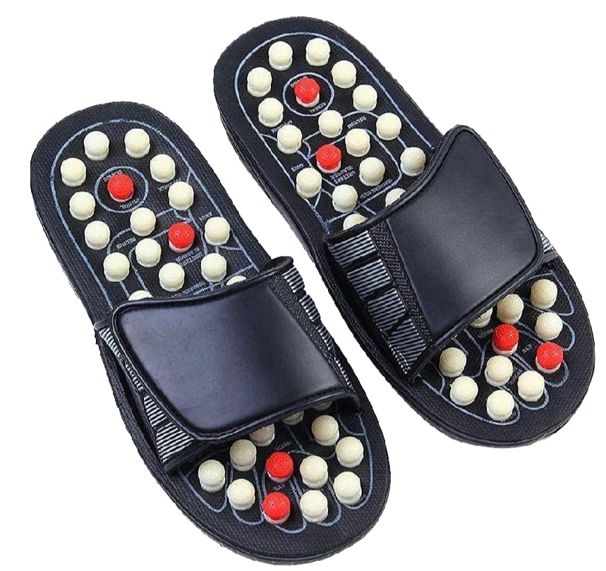 Blueidea Acupressure Massage Slippers for Sugar Patients – Foot Therapy Reflexology Sandals with Acupuncture Points &amp; Non-Slip Sole
